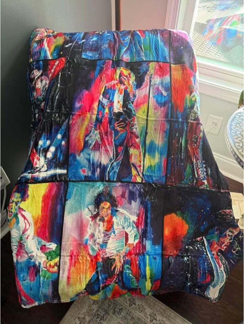 Michael Jackson Artistic Fleece Throw Blanket